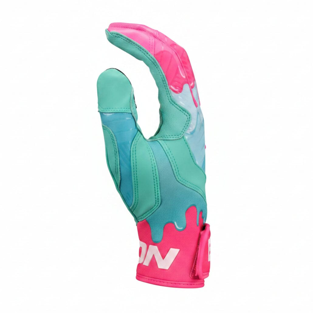 Easton Walk-Off Ethos Drip Adult or Youth Batting Gloves (Mint-Pink): WOBG25 Equipment Easton 