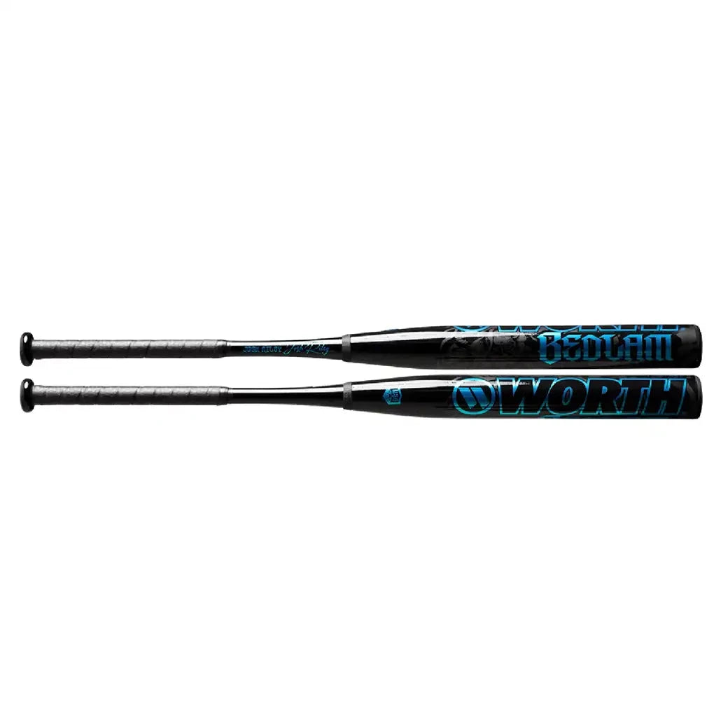 2026 Worth Bedlam Black XL 13.5" USA (ASA) Slowpitch Softball Bat: WSA6BDBKL Bats Worth 