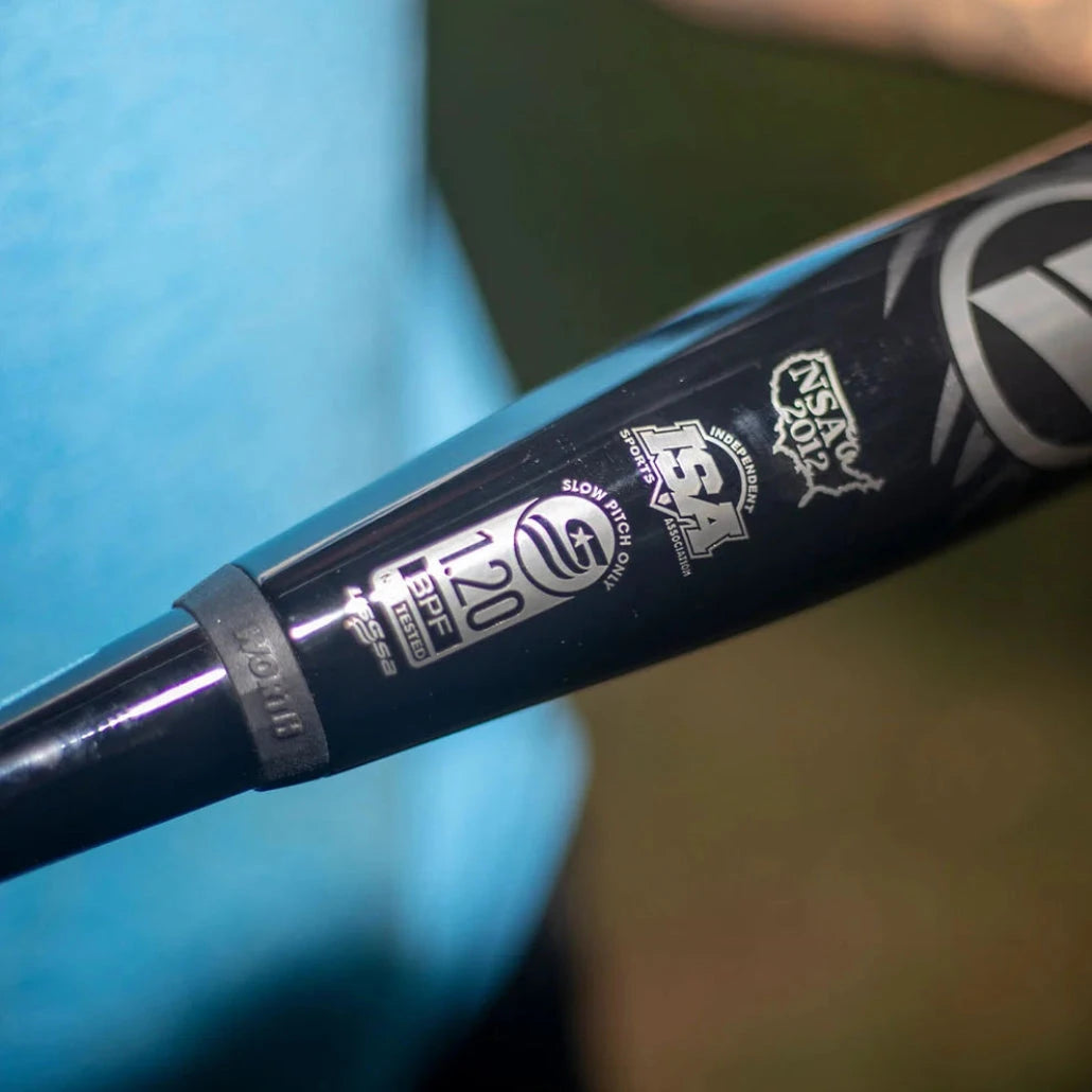 2026 Worth Bedlam Black XL 13.5" USSSA Slowpitch Softball Bat: WSU6BDBKL Bats Worth 