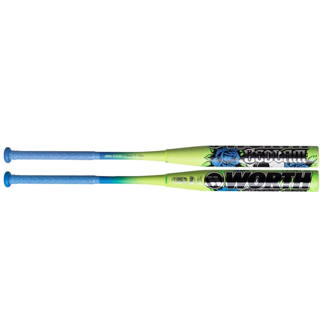 2026 Worth Bedlam Josh Riley 12.5" XL End-Load USSSA 2-Piece Slowpitch Softball Bat : WSU6JRBEDL Bats Worth 