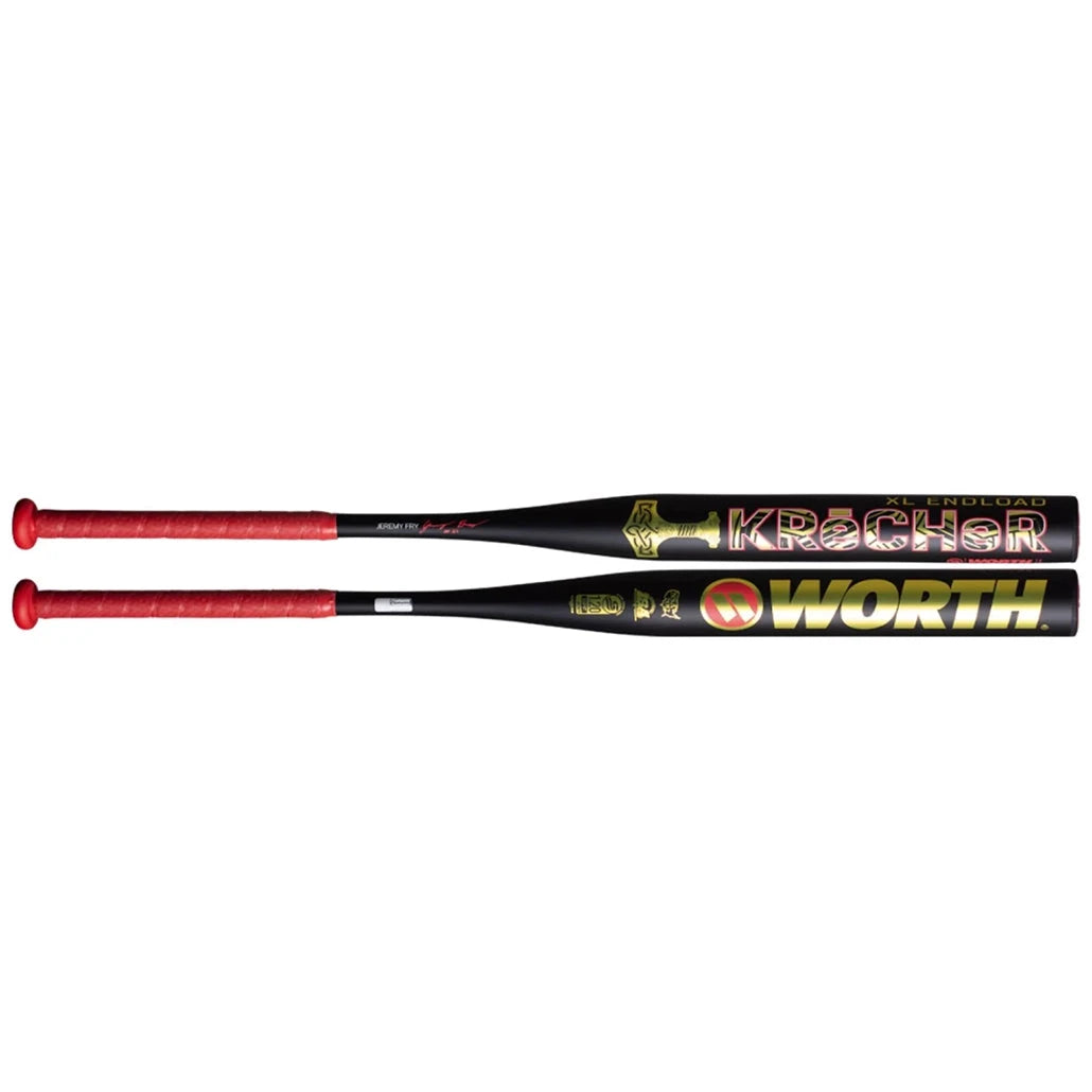 2026 Worth KReCHeR XL Jeremy Fry 12.75" End-Load USSSA 1-Piece Slowpitch Softball Bat : WSU6KJF1L Bats Worth 