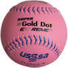 Worth PINK Gold Dot Extreme Classic M USSSA 12 Inch Softball (Dozen): WUC12CYXT Balls Worth 