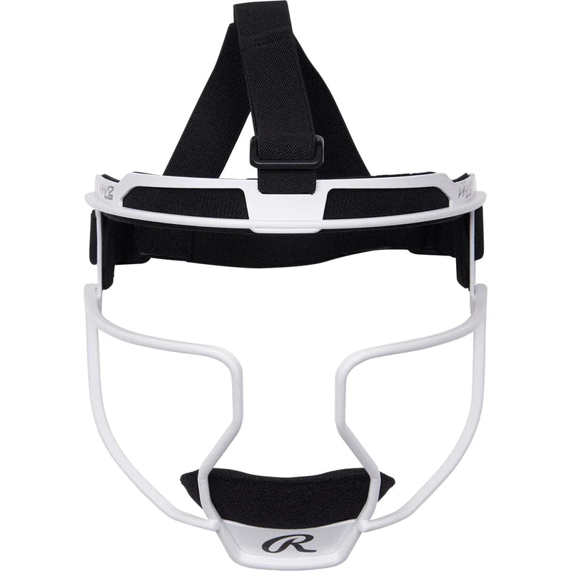Rawlings HI-VIZ Fielder&#39;s Mask: RSBFMV Equipment Rawlings Adult White 