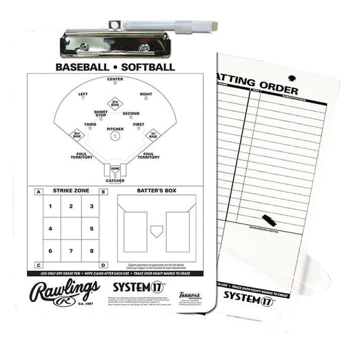 Rawlings Baseball Coach Clipboard Accessories Rawlings 