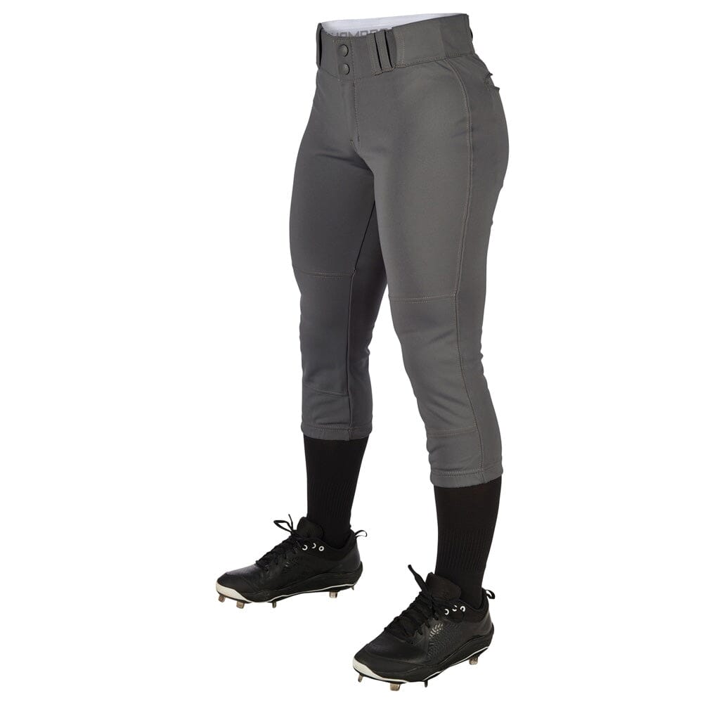 Champro Womens/Girls Tournament Low Rise Solid Pants: BP11 Apparel Champro Black Youth Large 