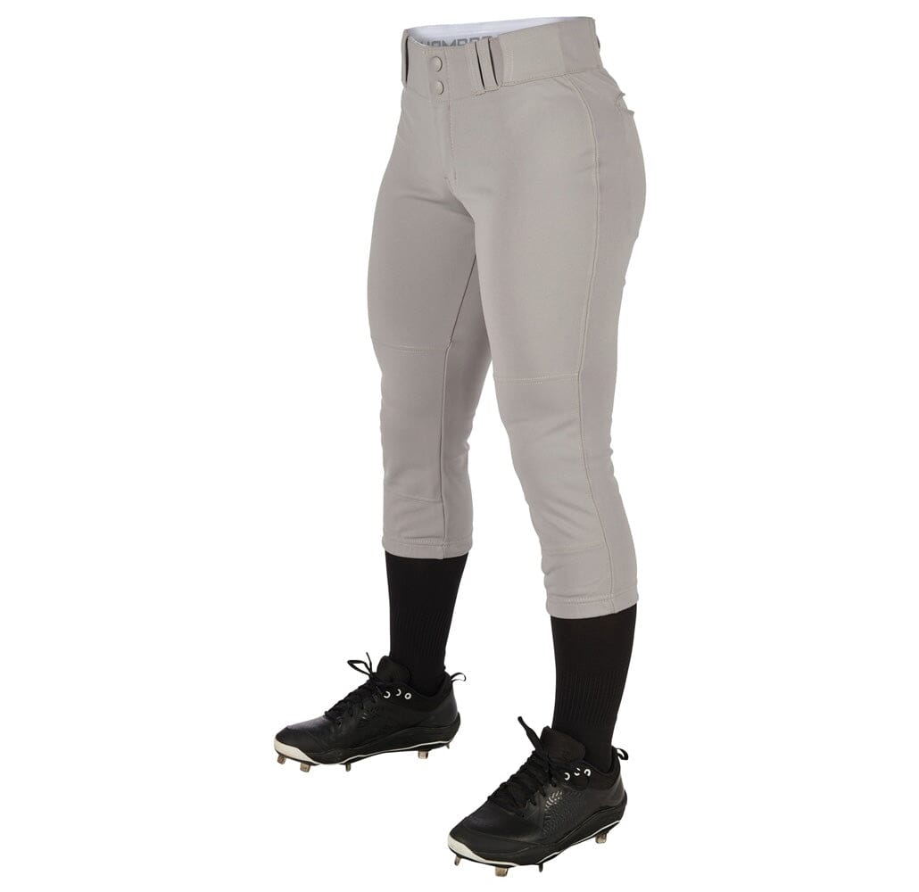 Champro Womens/Girls Tournament Low Rise Solid Pants: BP11 Apparel Champro Gray Youth Large 