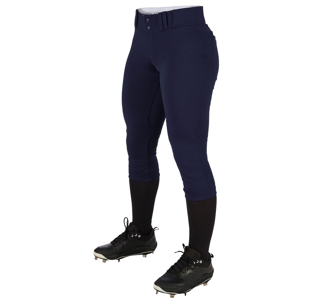Champro Womens/Girls Tournament Low Rise Solid Pants: BP11 Apparel Champro Navy Youth Large 