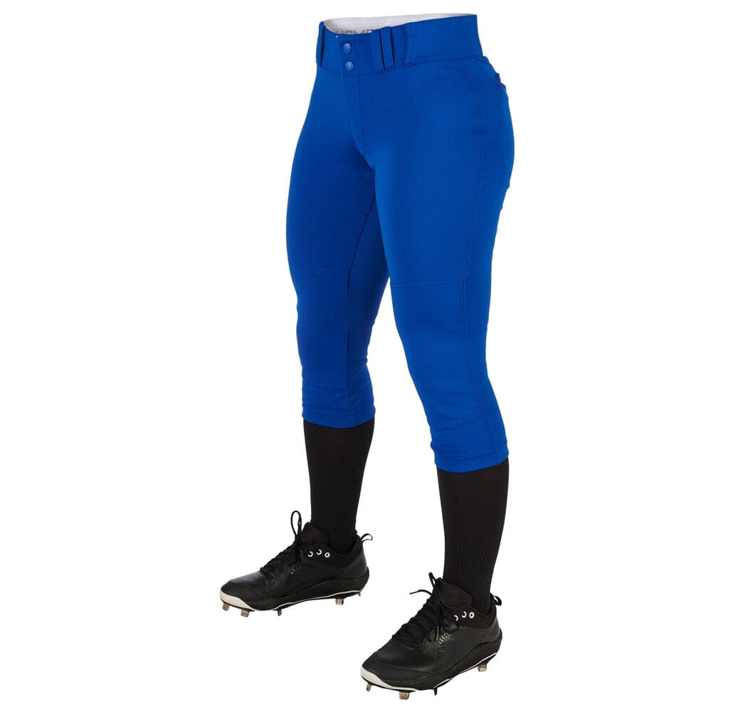 Champro Womens/Girls Tournament Low Rise Solid Pants: BP11 Apparel Champro Royal Youth Small 