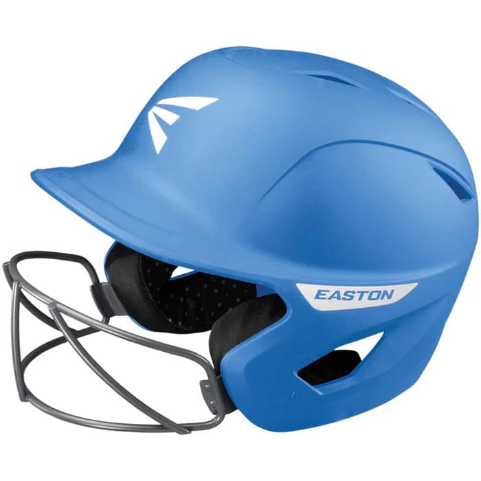 Easton Ghost Solid Matte Fastpitch Softball Batting Helmet With Mask L-XL: A168552 Equipment Easton Columbia Blue 