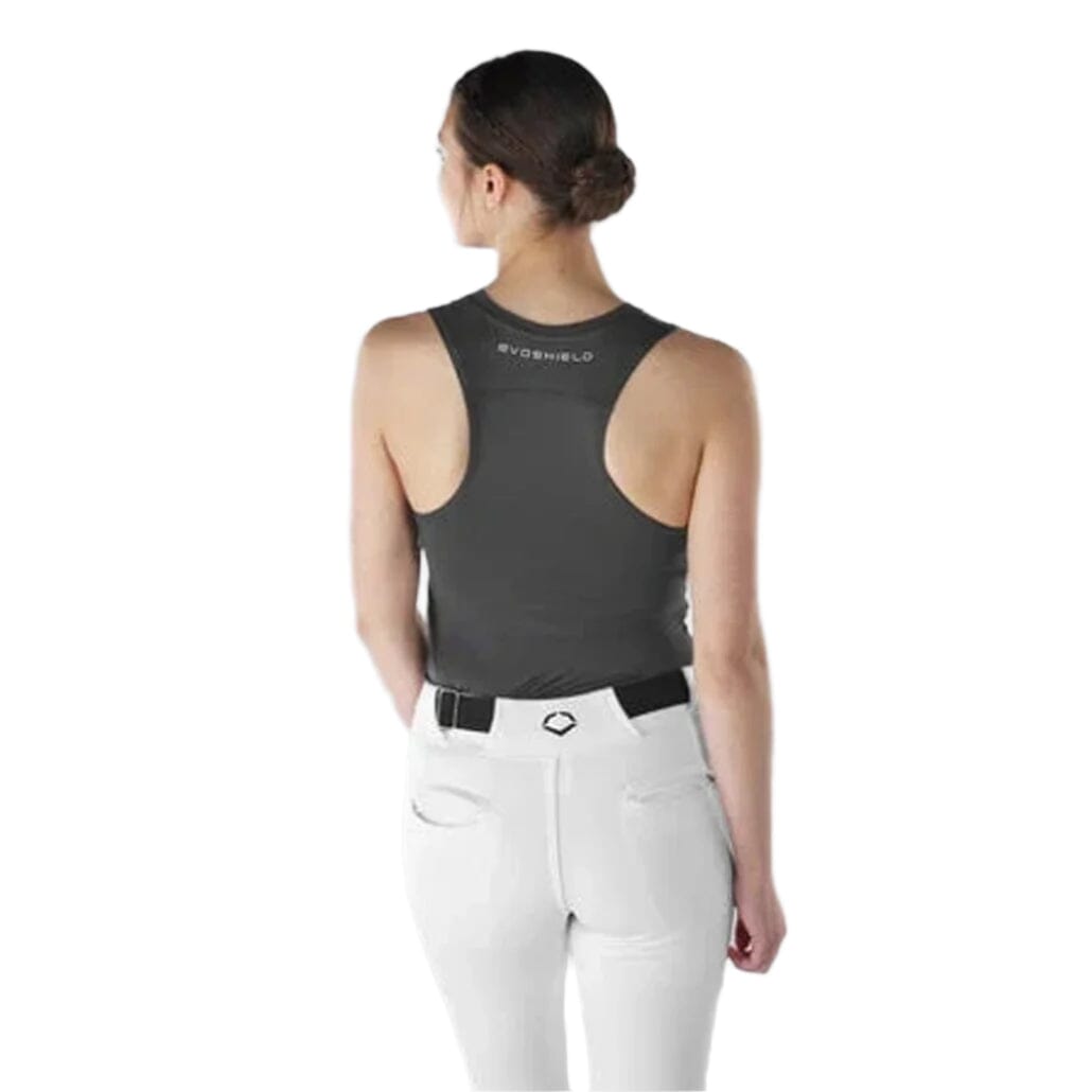 EvoShield Women's/ Girl's Racerback Chest Guard Sleeveless Shirt: WB5747701/ WB5747601 Apparel EvoShield Charcoal Adult Large 