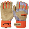 Combat MFG Outdoor Long Strap Batting Gloves - Shooters (Sand-Orange): BG2LS