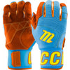 Marucci MBG2BKSM Adult Blacksmith Full Wrap Batting Gloves: Columbia-Orange