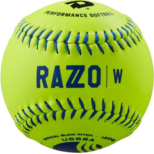 DeMarini Razzo 11" Classic W USSSA Leather 44-400 - One Dozen: WTDRZWL11UB Balls DeMarini 