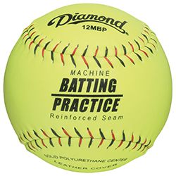 Diamond Softball 12″ Leather Yellow with Kevlar® Seams Training & Field Diamond 
