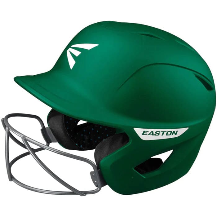 Easton Ghost Solid Matte Fastpitch Softball Batting Helmet With Mask M-L: A168553 Equipment Easton Green Medium-Large 
