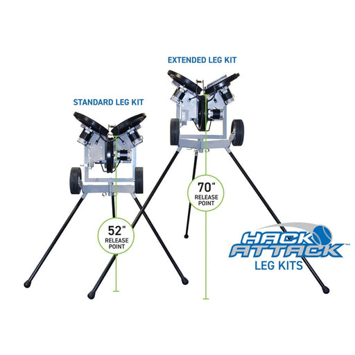 Hack Attack Baseball Extended Legs , 67“, Set of 3 Training & Field Hack Attack 