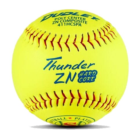 Dudley Thunder HARD CORE Slowpitch Softball 12” SPA Stamped – One Doze