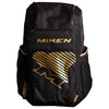 2023 Miken Deluxe Slowpitch Backpack: MBA004 Equipment Miken Black-Gold 