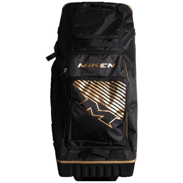 2023 Miken Deluxe Wheeled Roller Bag: MBA005 Equipment Miken Black-Gold 