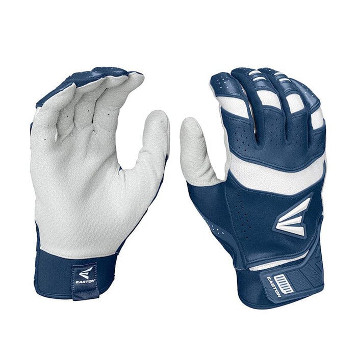 Easton Pro X Batting Gloves: A12100 Equipment Easton Large White/Navy 