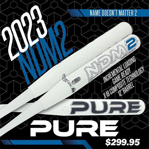 2023 Pure Sports NDM2 2-Piece USSSA Slowpitch Softball Bat: M2FE Bats Pure Sports 