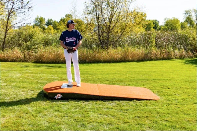 Portolite 6" Oversized Two-Piece Youth Game Mound: TPM6125 Training & Field Portolite Clay 