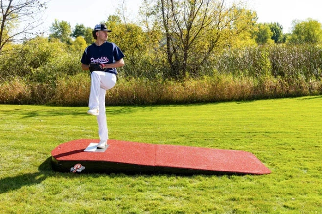 Portolite 6" Oversized Two-Piece Youth Game Mound: TPM6125 Training & Field Portolite Red 