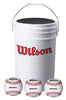 Wilson Bucket Combo With 3 Dozen A1010S Blem Baseballs: WTA1098 X-OUT