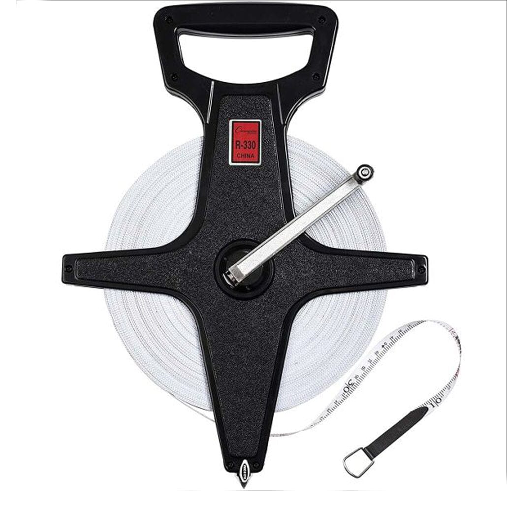 Champion 300 FT / 90 Meters Open Reel Measuring Tape: R300 Training & Field Champion 