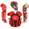 All-Star Axis Pro 7S Baseball Catcher’s Set (Ages 12-16): CKCC1216S7X Equipment All-Star Scarlet - Black 