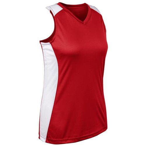 Champro Adult Racer Back Women&#39;s Fastpitch Jersey: BS17 Apparel Champro Red Small 