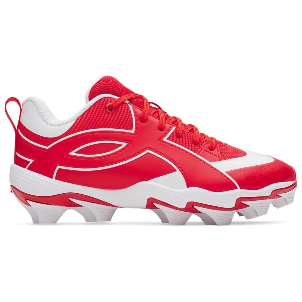 Under Armour Leadoff Icon Low RM Jr. Baseball Cleats: 6010143 Footwear Under Armour 1 Red 