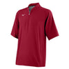 Mizuno Men's Gametime Short Sleeve Baseball Hitting Jacket: 351123 Apparel Mizuno Small Red 
