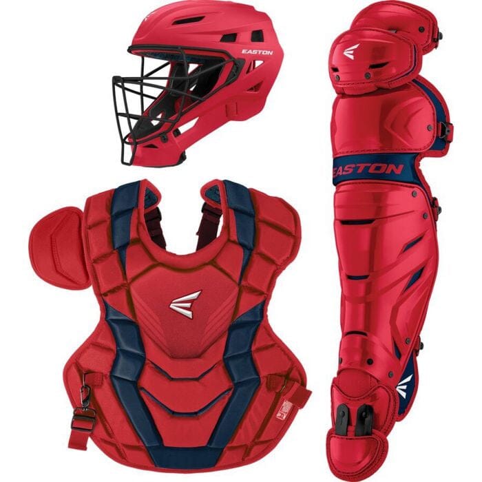 Easton Youth Elite X Boxed Catcher&#39;s Set: A165426 Equipment Easton Red-Navy 