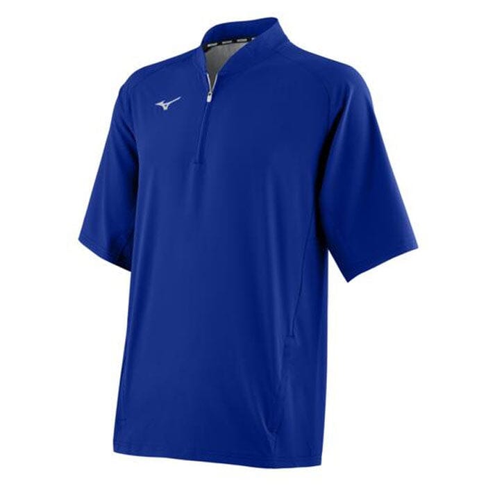 Mizuno Men&#39;s Gametime Short Sleeve Baseball Hitting Jacket: 351123 Apparel Mizuno Small Royal 