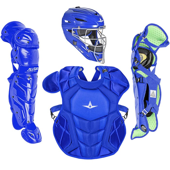 All-Star Axis Pro 7S Youth Baseball Catcher’s Set (Ages 9-12): CKCC912S7X Equipment All-Star Solid Royal 