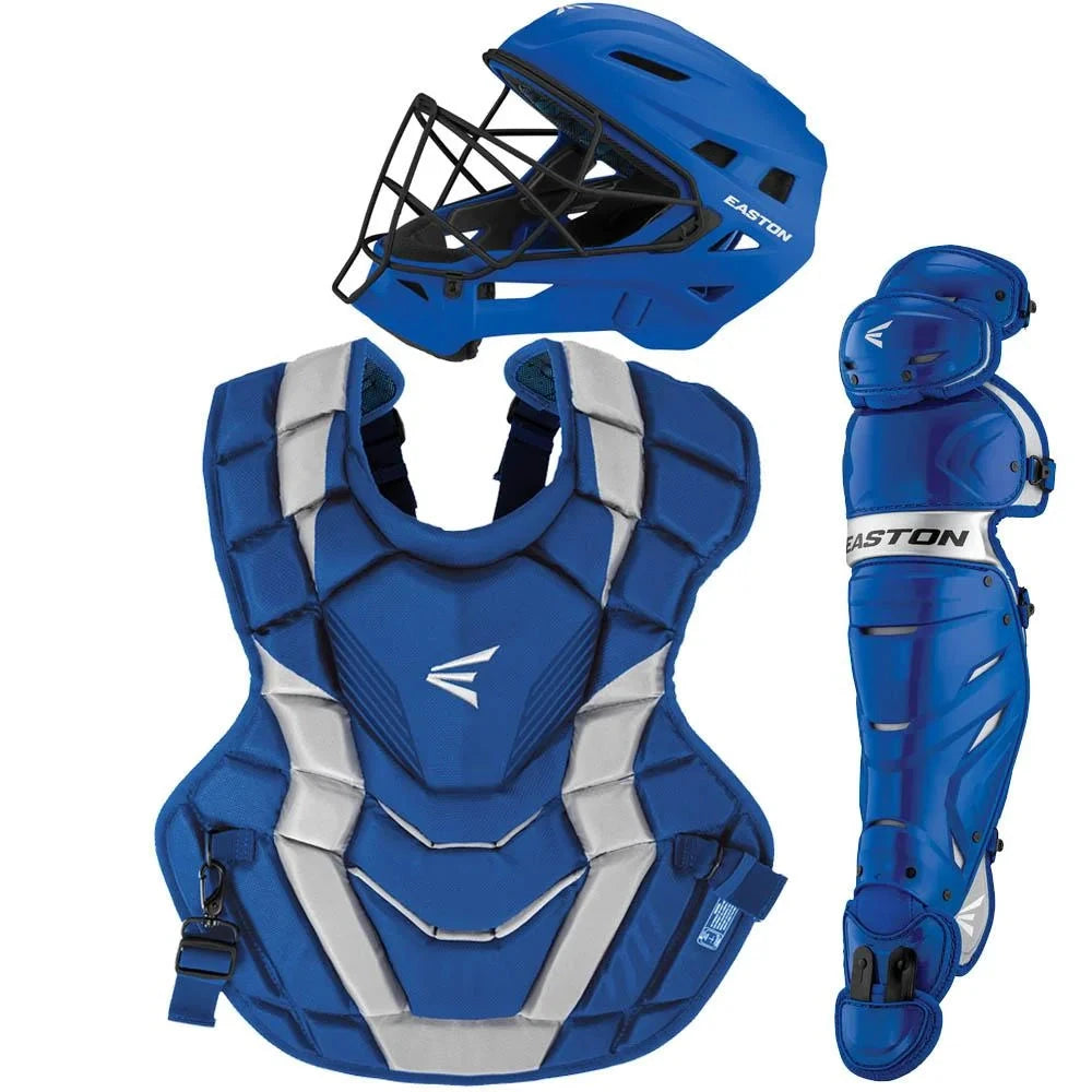 Easton Youth Elite X Boxed Catcher's Set: A165426 Equipment Easton Royal/Silver 