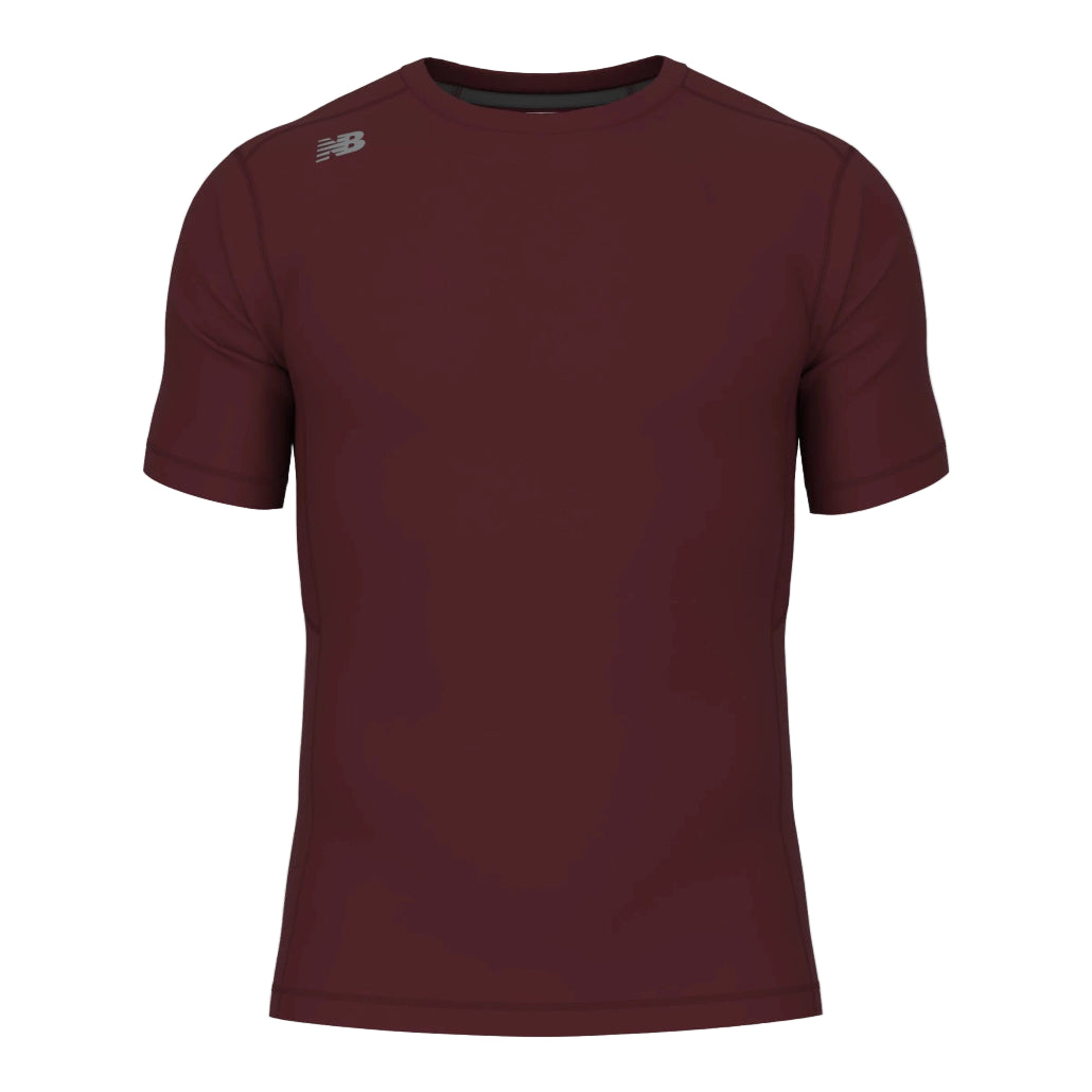 New Balance Pace Short Sleeve Top: TMMT768 Apparel New Balance Large Red 