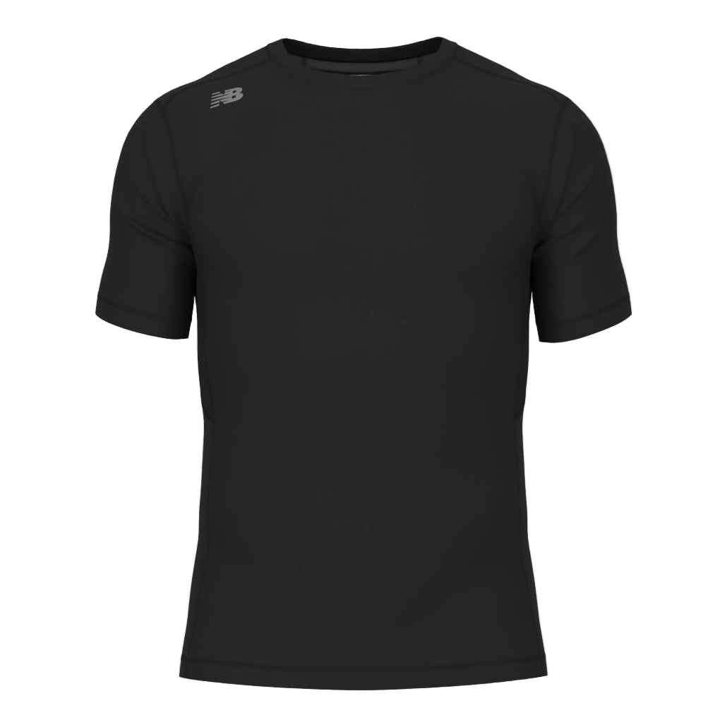 New Balance Pace Short Sleeve Top: TMMT768 Apparel New Balance Small Black 