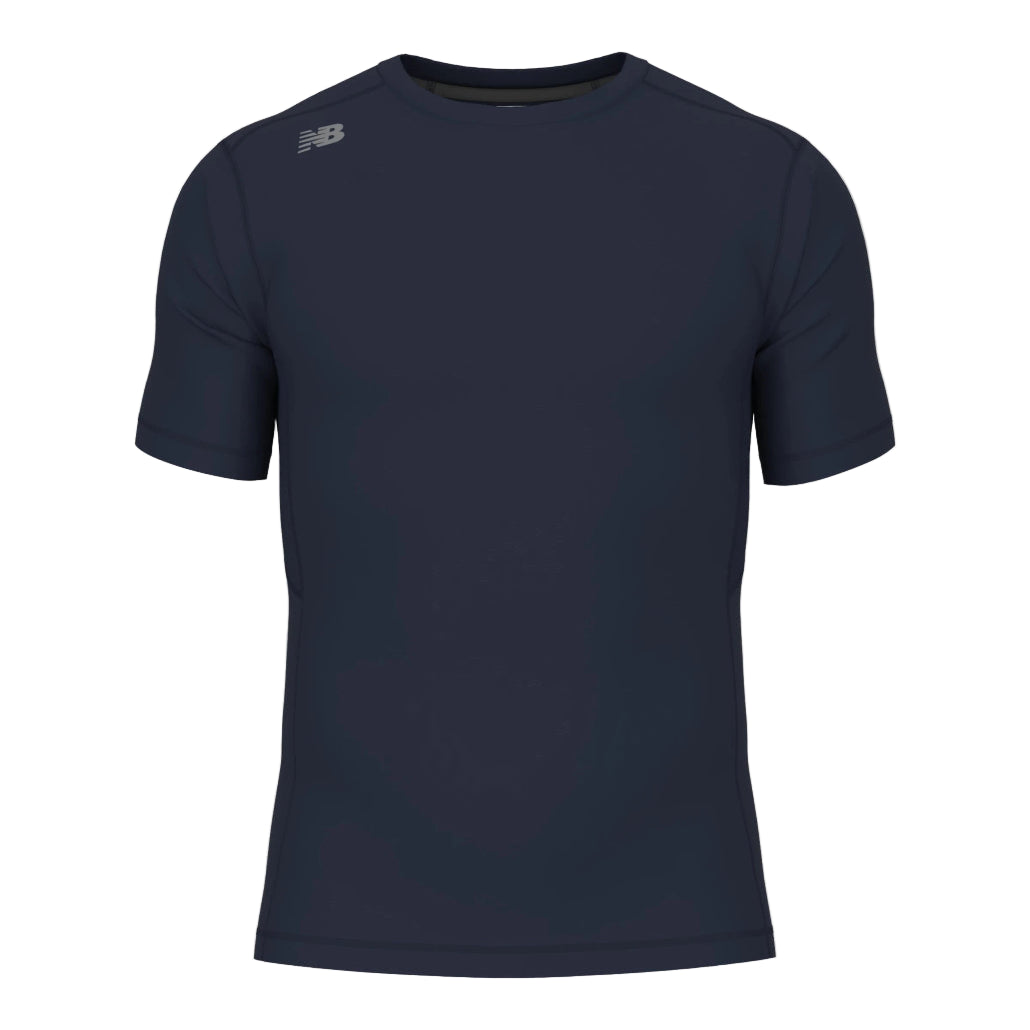 New Balance Pace Short Sleeve Top: TMMT768 Apparel New Balance Small Navy 