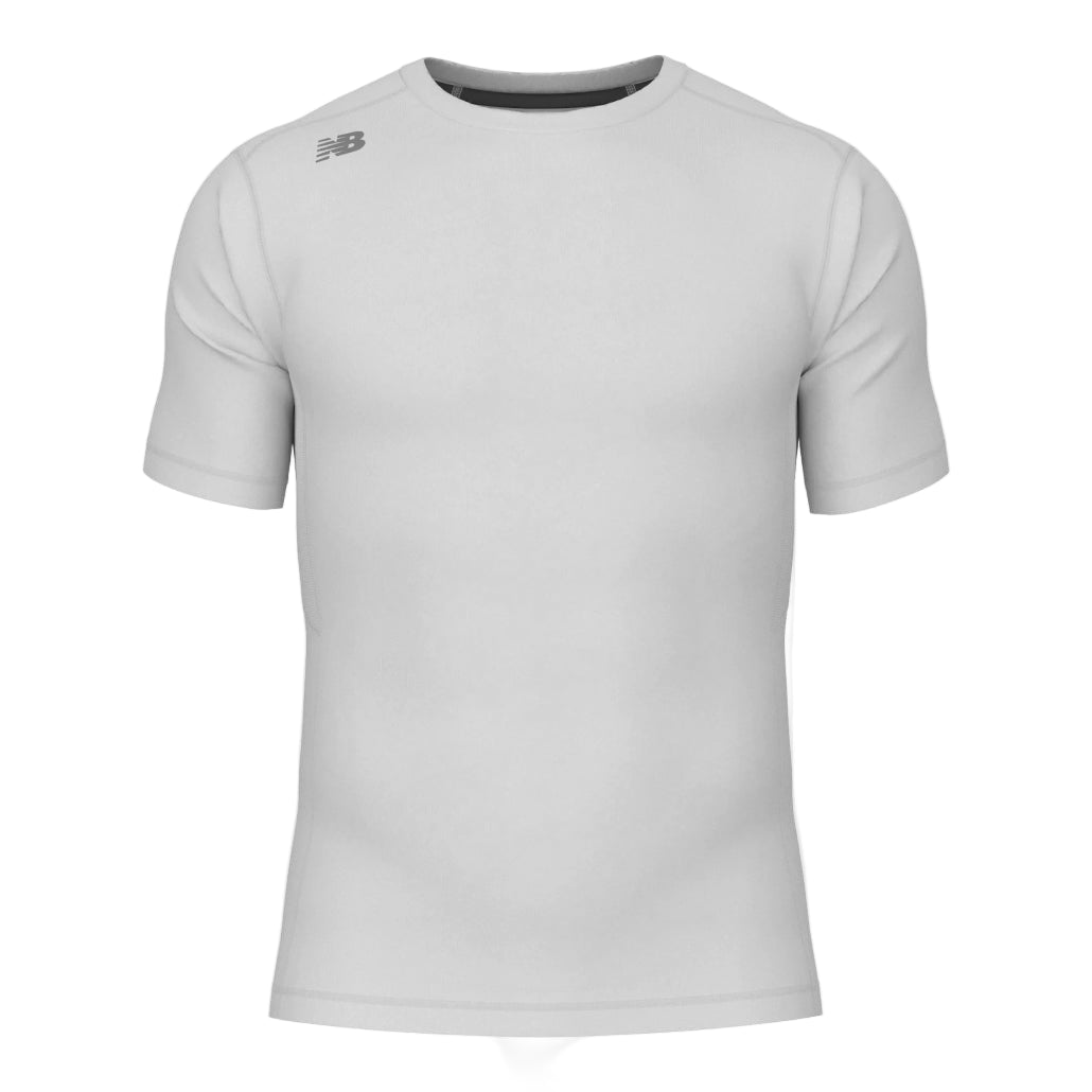 New Balance Pace Short Sleeve Top: TMMT768 Apparel New Balance Small White 