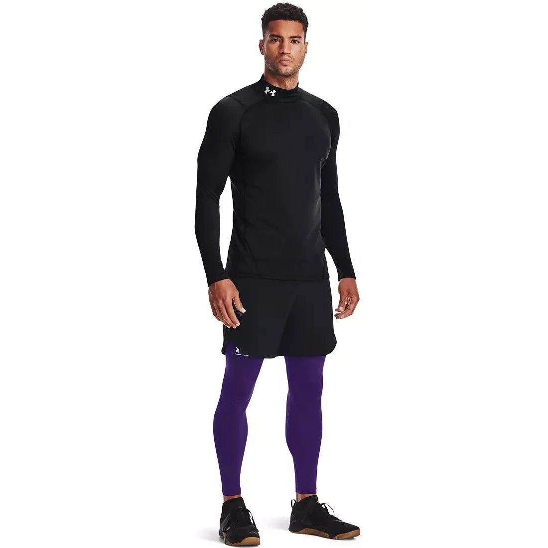 Under Armour Men's ColdGear Fitted Mock: 1366066 Apparel Under Armour Small Black 