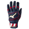 Mizuno Pro Select Adult Baseball Batting Gloves: 330440 Equipment Mizuno Small Navy/Red 