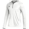 Adidas Team Issue Hooded Long Sleeve T-Shirt: HG49 Apparel Adidas Small White 