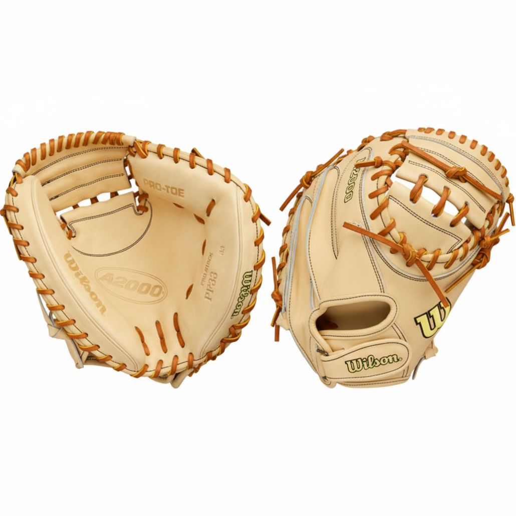 2026 Wilson A2000® Classics Series PF33 33” Baseball Catcher’s Mitt: WBW10412733 Equipment Wilson Sporting Goods Wear on Left 