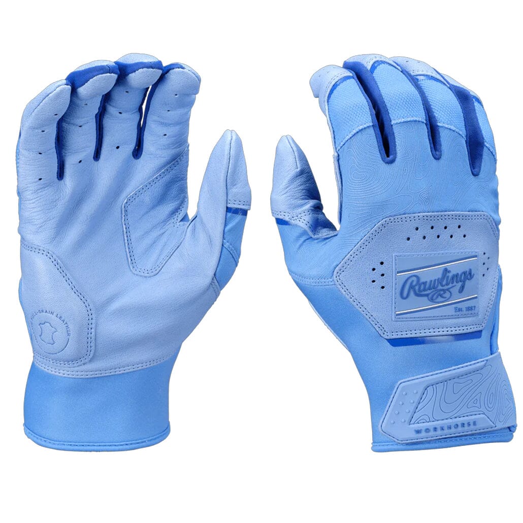 2025 Rawlings Workhorse® Adult Baseball Batting Gloves: WH25BG Columbia-Royal Equipment Rawlings 