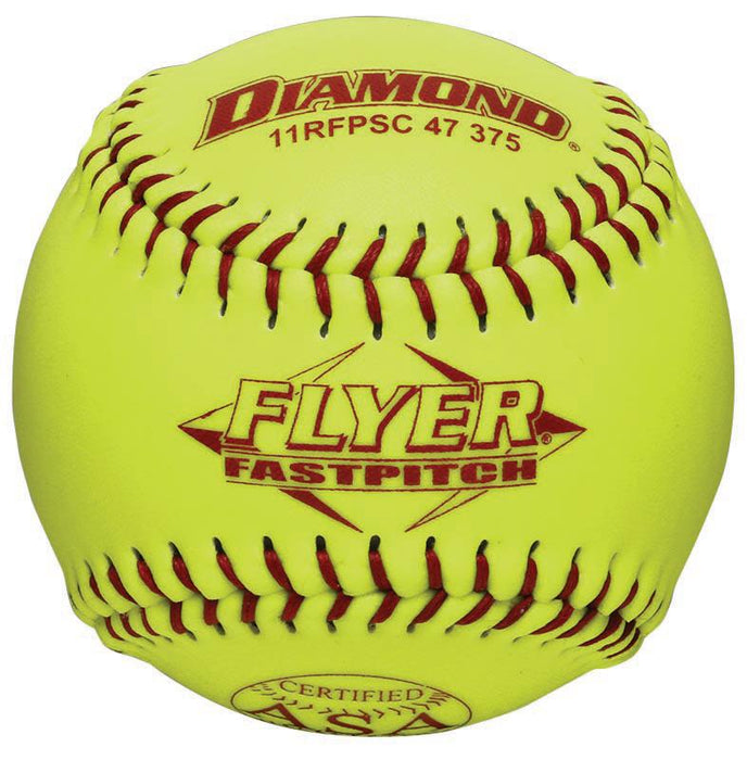 Diamond Flyer ASA 11" Synthetic Fastpitch Softball - One Dozen: 11RFPSC47 Balls Diamond 