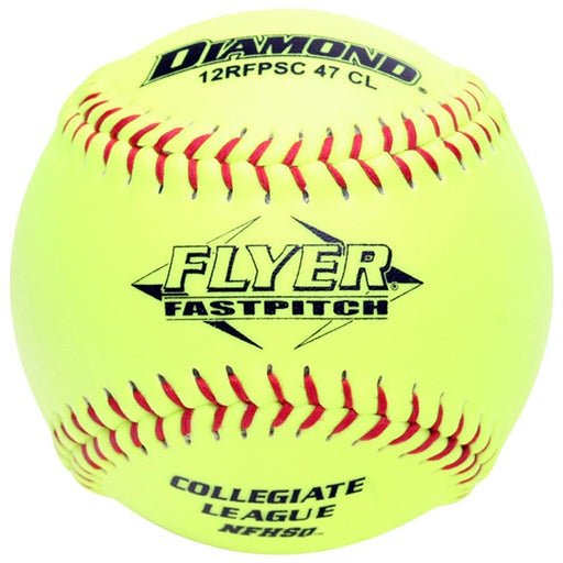 Diamond Flyer NFHS 12 Inch Synthetic Softball - One Dozen: 12RFPSC47CL Balls Diamond 