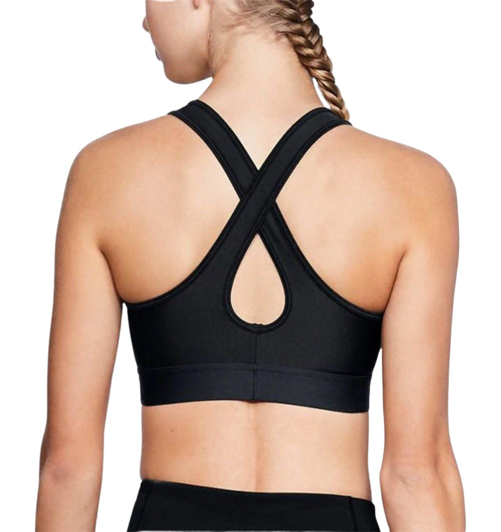 Under Armour Mid Crossback Bra: 1307200 Apparel Under Armour Small Black 
