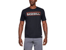 Under Armour Lockup Men’s Baseball Graphic T-Shirt: 1343257 Apparel Under Armour Small Black 